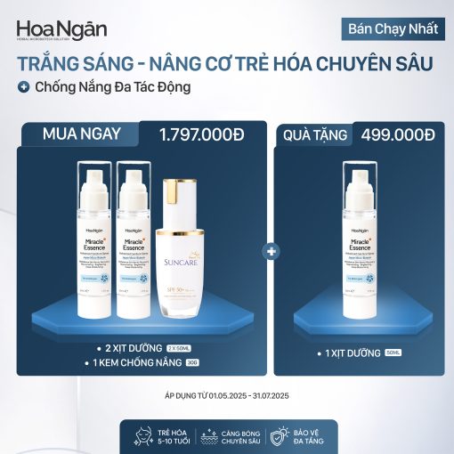 COMBO 1 - TRẮNG SÁNG - NÂNG CƠ TRẺ HÓA CHUYÊN SÂU