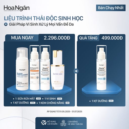 COMBO 2 - LIỆU TRÌNH TÁI SINH MỌI KHUYẾT ĐIỂM CỦA LÀN DA