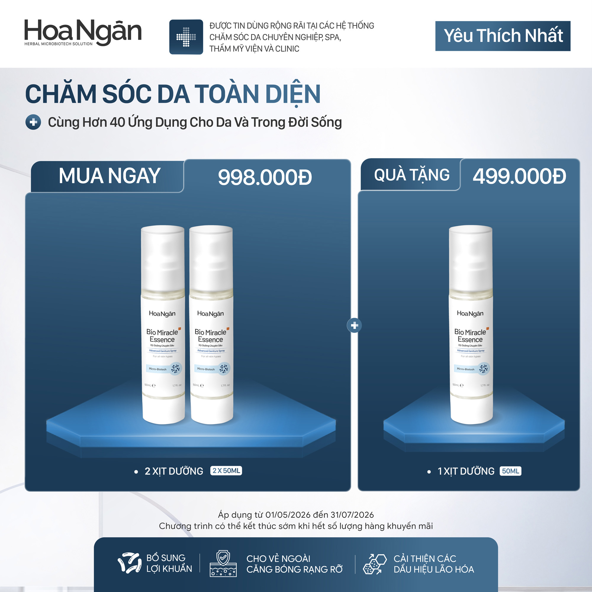 Combo Khuyến Mãi 3 Hoa Ngân
