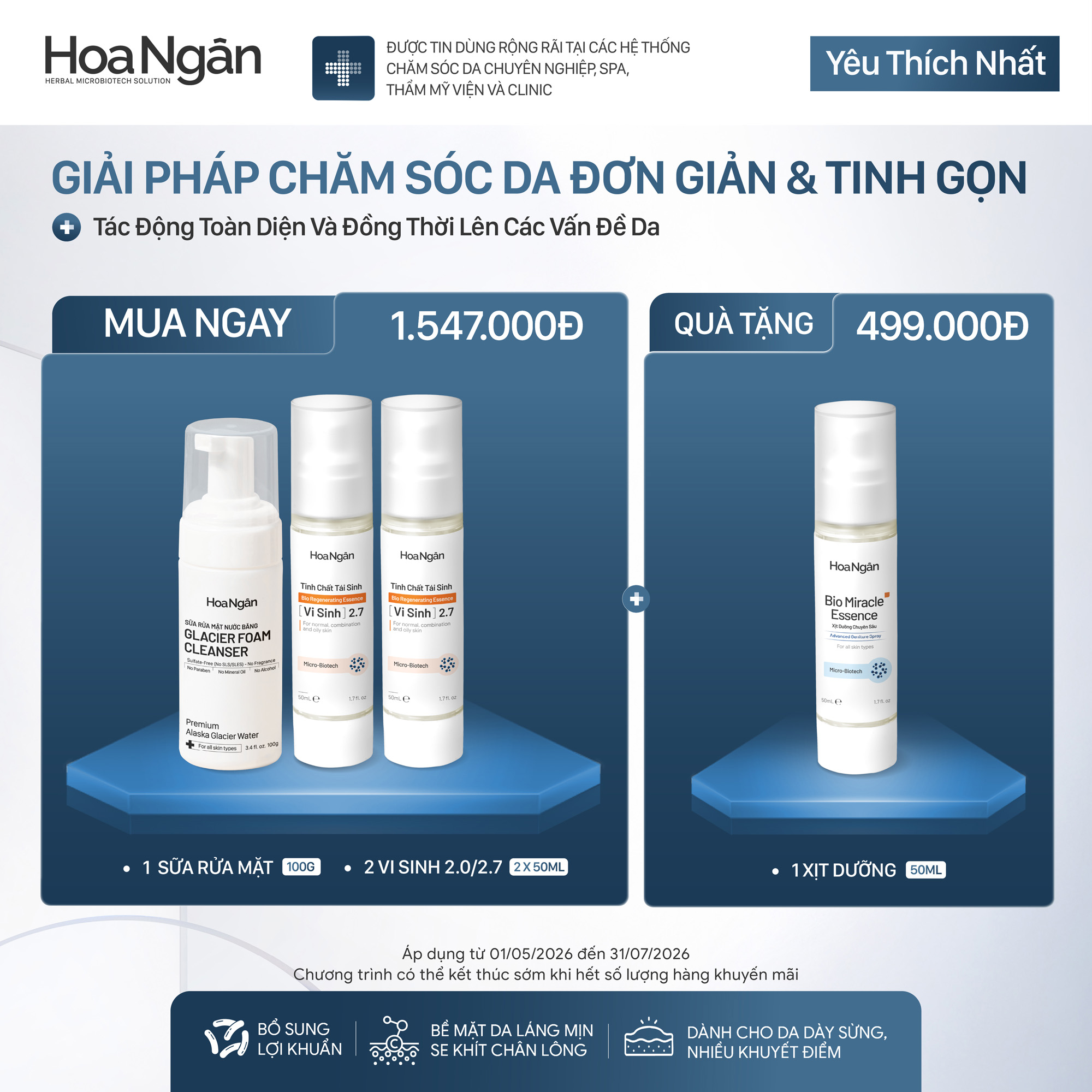 Combo Khuyến Mãi 4 Hoa Ngân